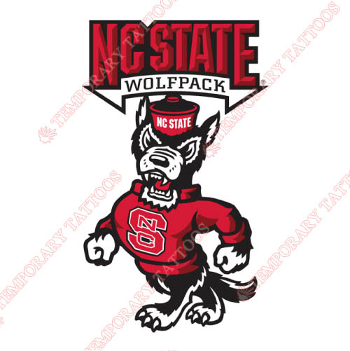 North Carolina State Wolfpack Customize Temporary Tattoos Stickers NO.5514